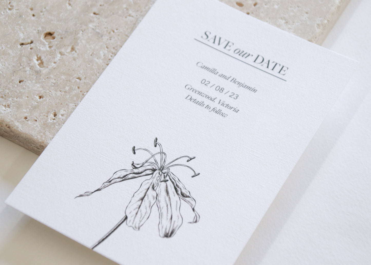 Bloom Save Our Date Card